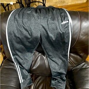 Heather gray adidas joggers